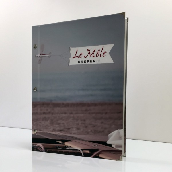 IMPRIMERIE : Livre menu - Carte des vins à pochettes Repoflex à Saint-Malo